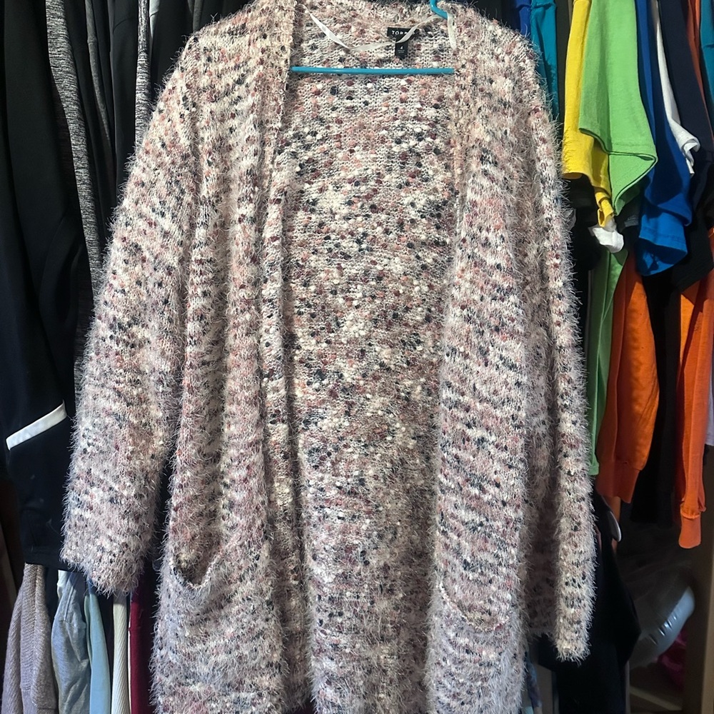 Cozy Multicolor Knit Cardigan